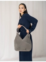 Сумка большая через плечо натуральная замша