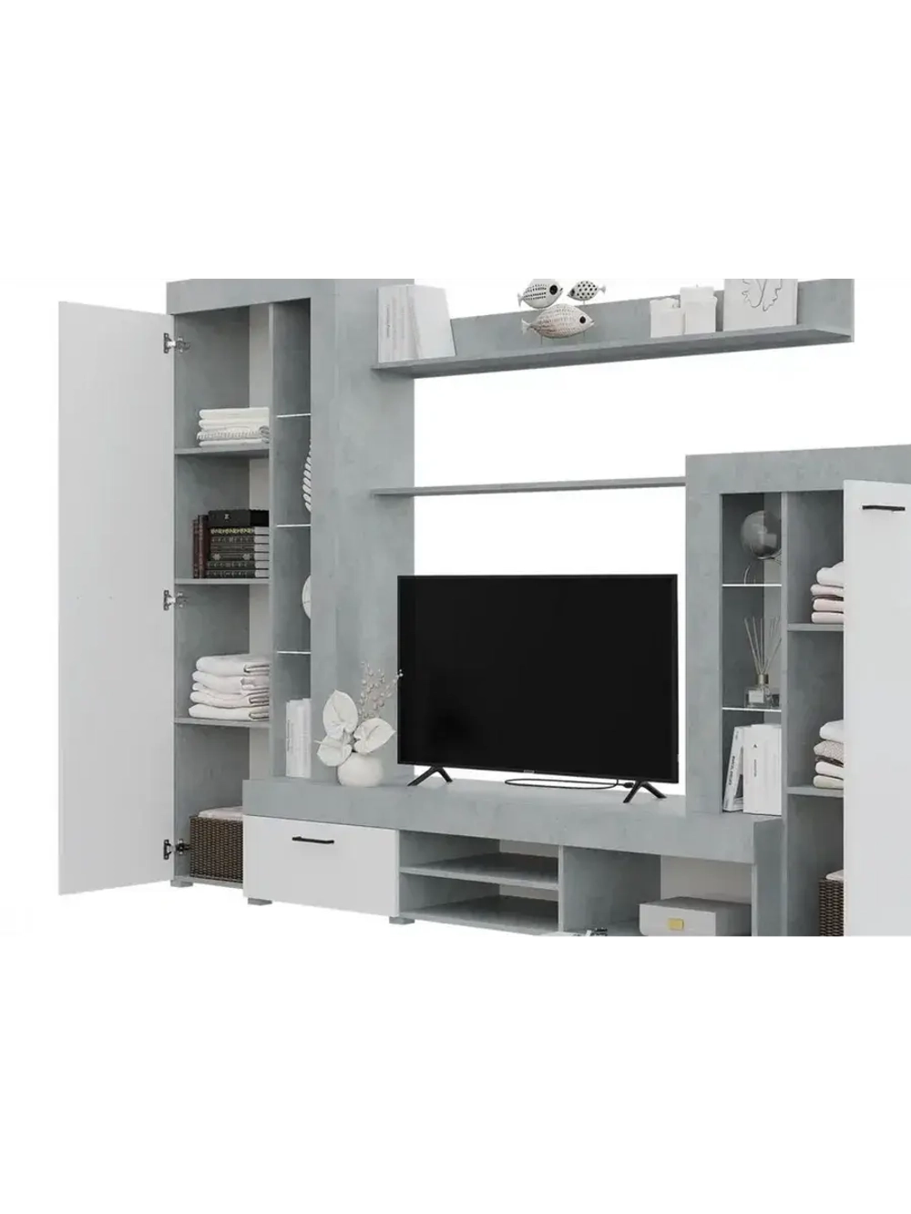 Стенка в гостиную со шкафом 264,8х45,6х187,4 см