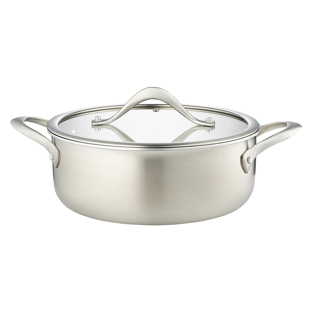 Кастрюля с крышкой 3ply etalon, D24 см, 4 л