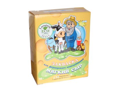 Мезофил. заквас. культура Lactofarm ECO Мягкий сыр, 2 гр. на 50 л