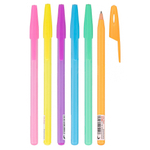 Ручка шариковая, масляная, Basir, синие чернила, цветной корпус, 50 шт