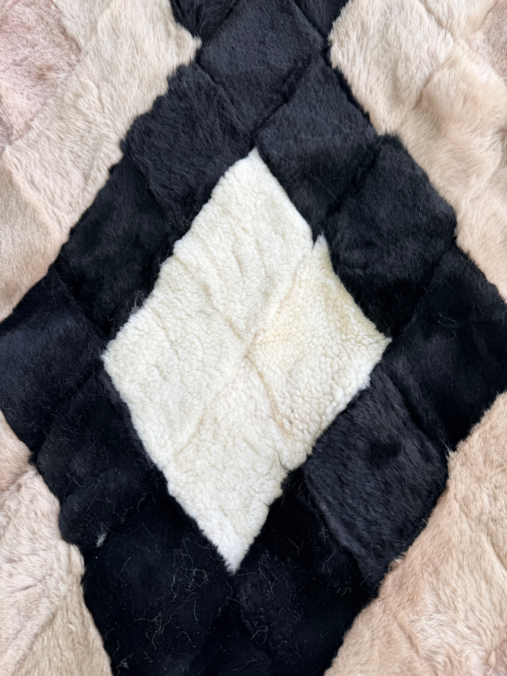 Покрывало меховое ковер из шкуры овчины