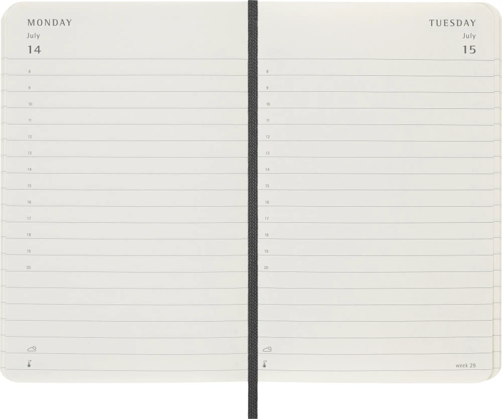 Ежедневник Moleskine (DSB12DC2) Classic Soft Pocket 90x140мм 400стр. мягкая обложка черный