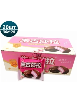 Печенье Чоко Пай азиатское со вкусом персика 30 г * 20 шт