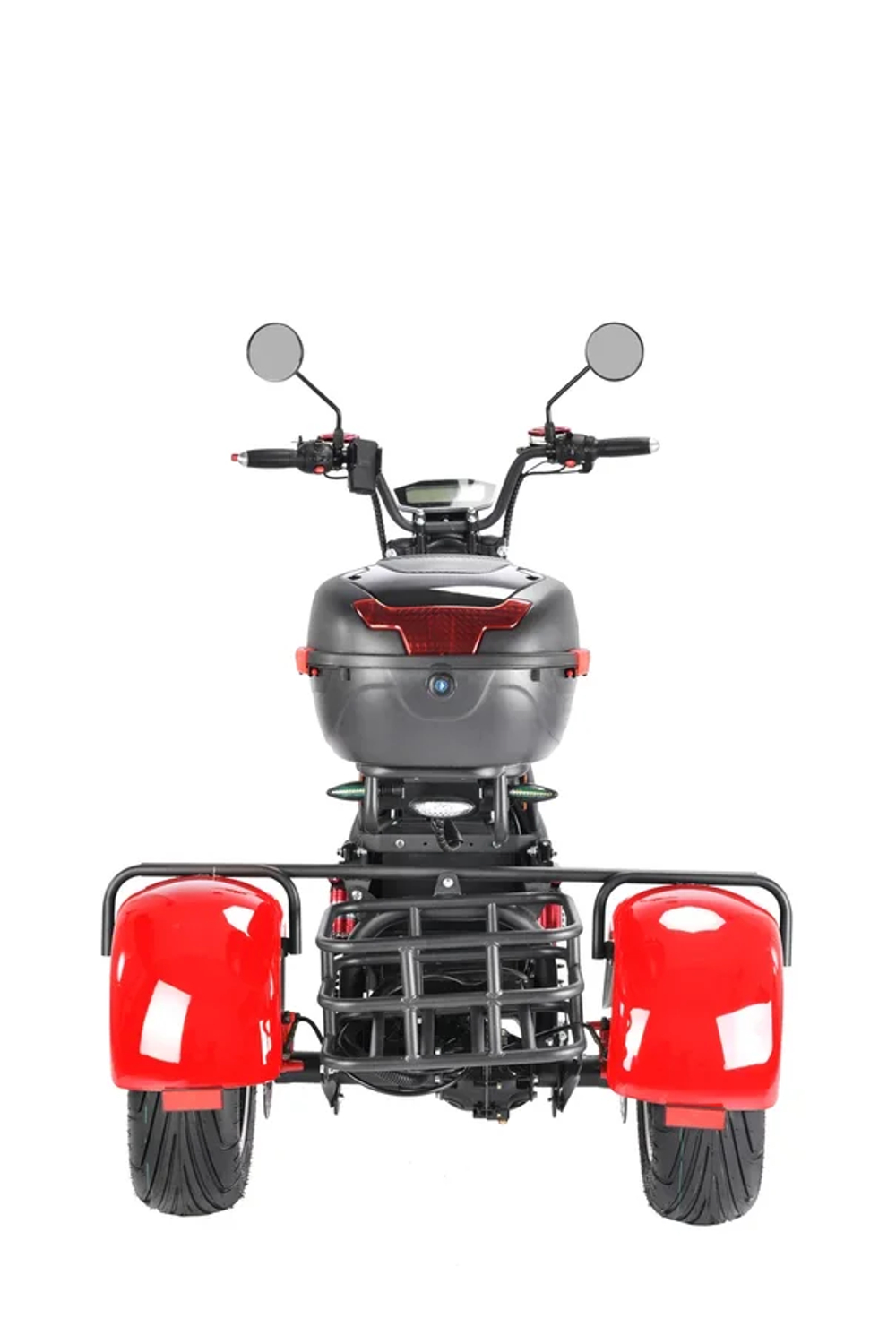 Электроскутер Citycoco White Siberia PRO Trike 3000W Красный