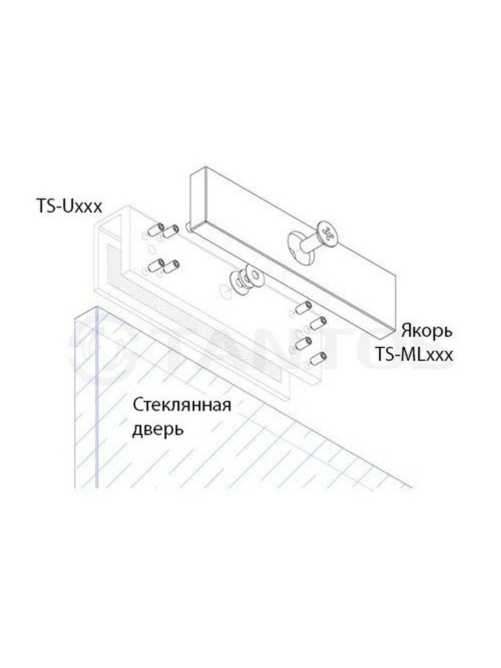 U-адаптер для крепления якоря TS-U180