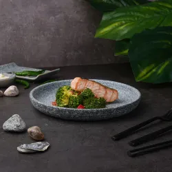 Тарелка с бортом d 23,3 см h3,1 см Stone Untouched Taiga P.L. Proff Cuisine [1]