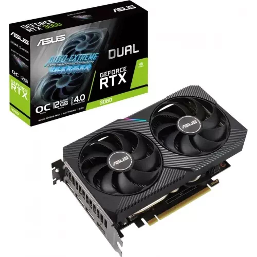 Видеокарта ASUS GeForce RTX3060 OC GDDR6 12GB (DUAL-RTX3060-O12G-V2)