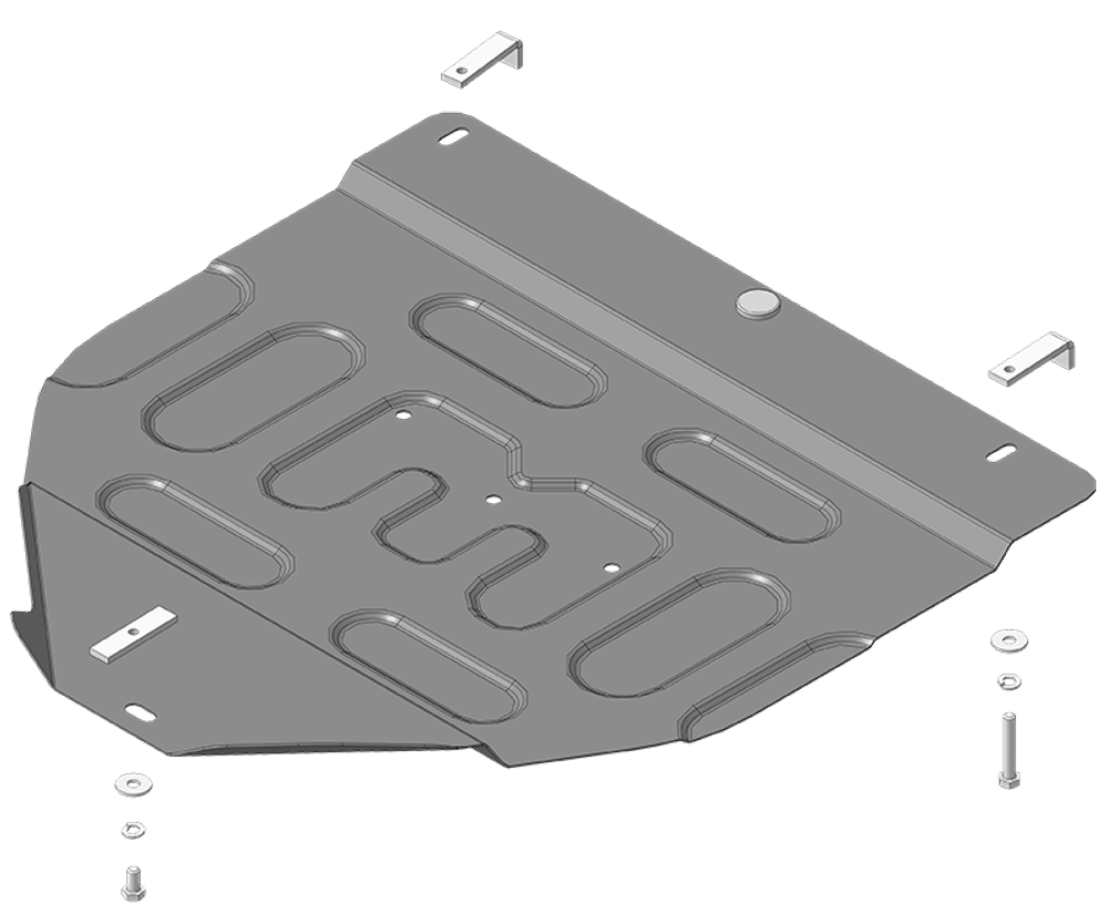 Защита раздю коробки. 2 мм, Сталь. для Nissan Pathfinder 2005-2010, Motodor.71405