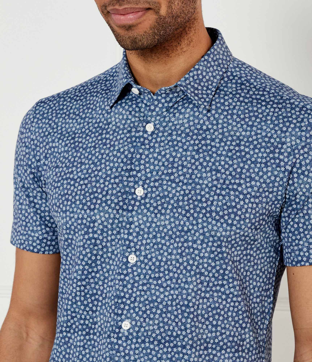 Рубашка P-ROAN-ken-SH-C1-242 BOSS BLACK - голубой(50539448)