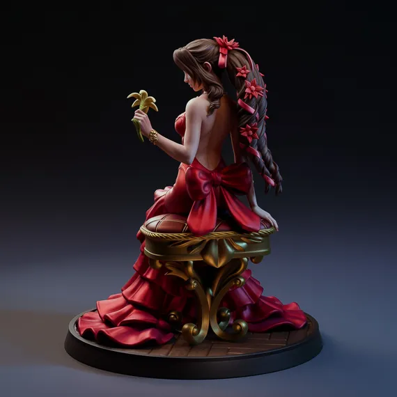 Aerith beautiful flower - Final Fantasy