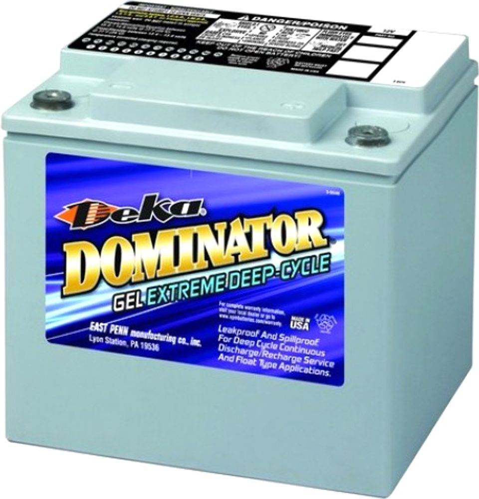 Аккумулятор тяговый Deka Dominator 8G40C 12В GEL 43а/ч, необслуживаемый