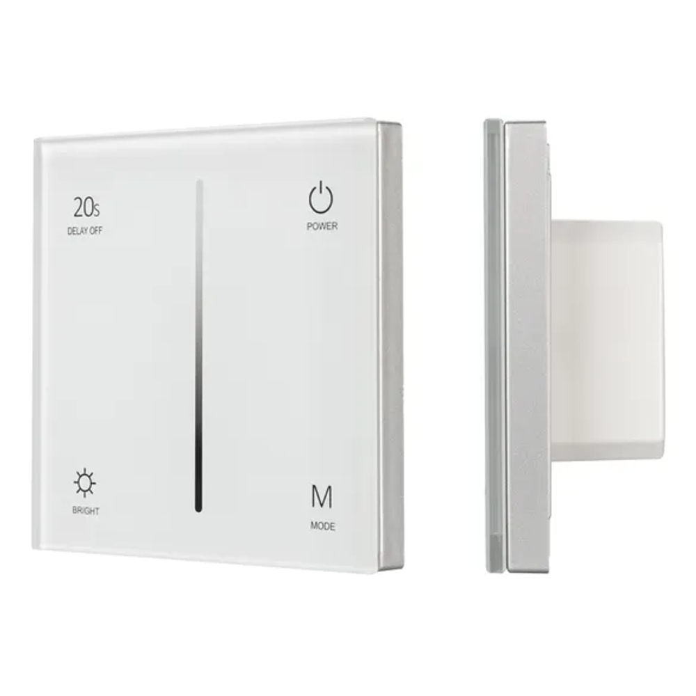 Панель SMART-P36-DIM-IN White (230V, 1.2A, TRIAC, Sens, 2.4G) (Arlight, IP20 Пластик, 5 лет) 027113