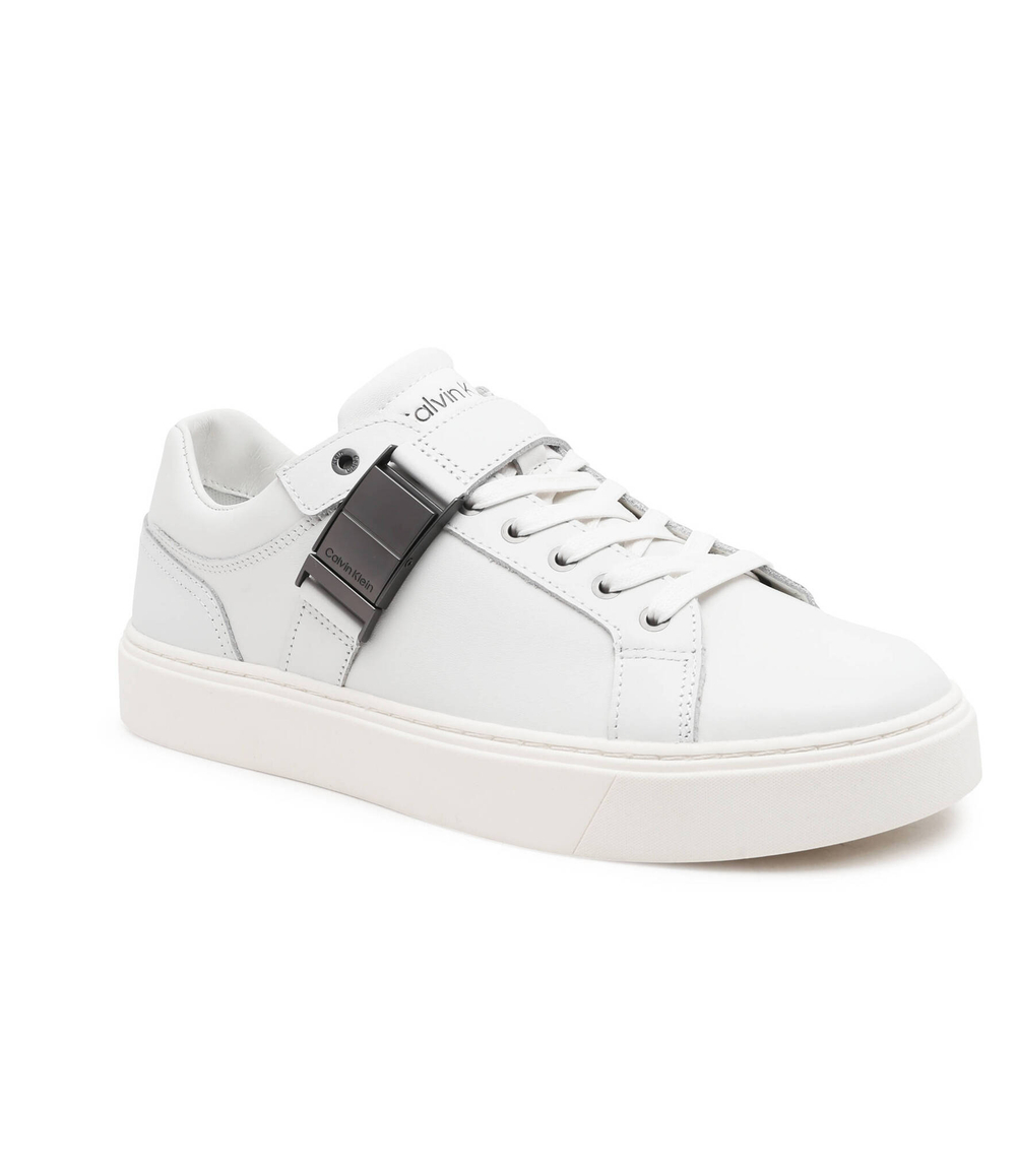 Кожаные кроссовки Calvin Klein - белый(HM0HM01381)