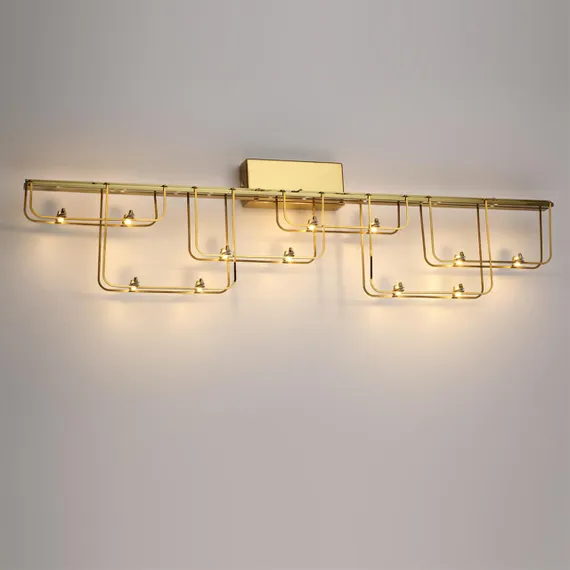 7060/12WL HIGHTECH ODL26 287 светильник нерж/сталь золото IP20 LED 12W 1080Лм 3000K 220V ZAHA