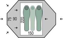 Палатка Pinguin Tornado 2 Duralu