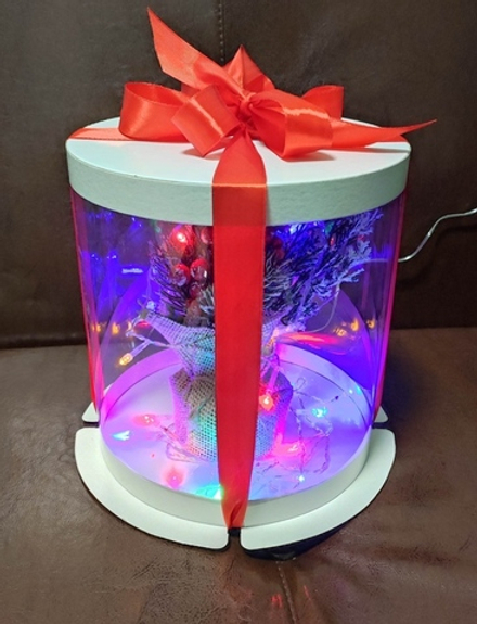 Коробка-тубус D20 см H28,5 см, белая