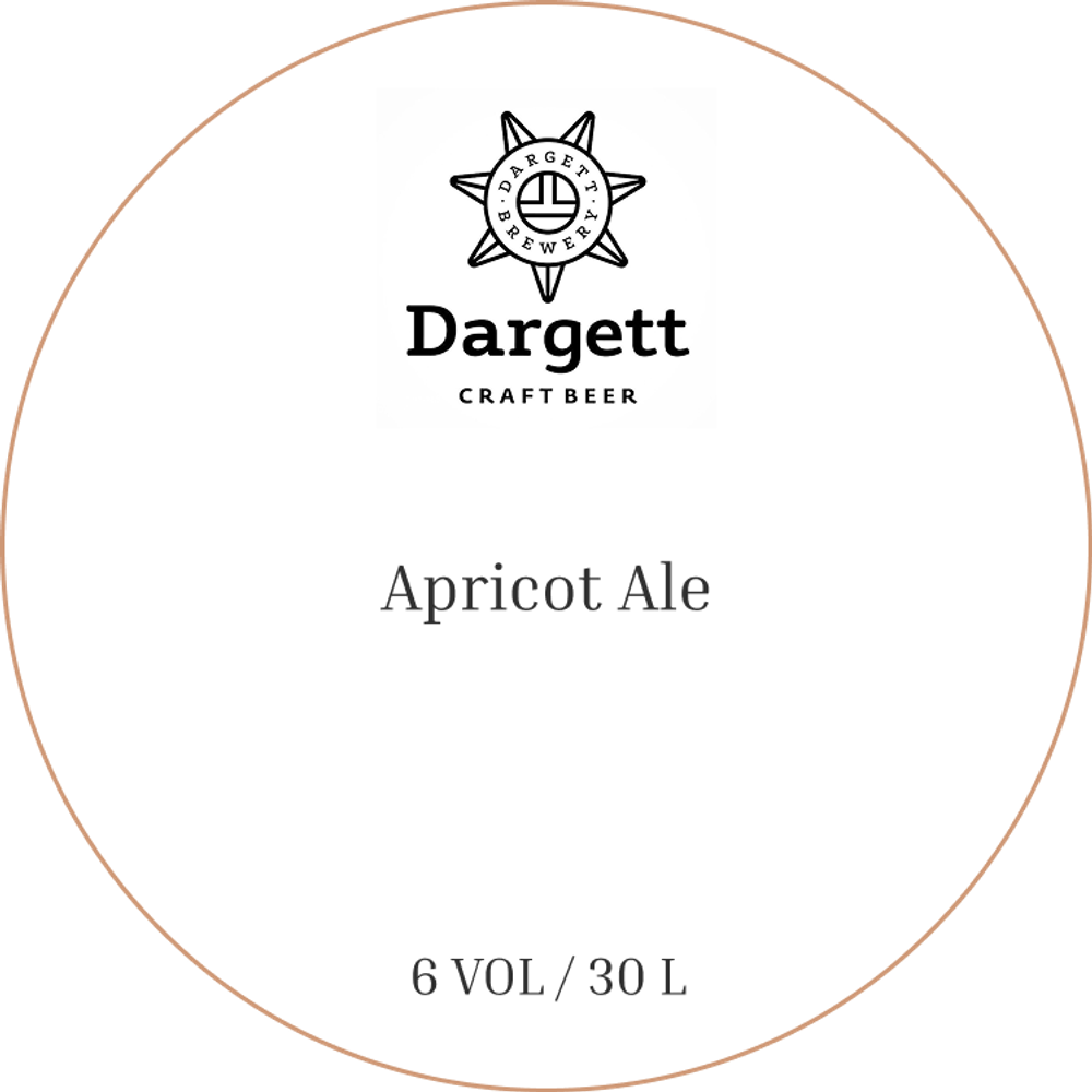 Пиво Даргетт Абрикосовый Эль / Dargett Apricot Ale 30л - кег