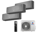 Мульти сплит-системы Gree на 3 комнаты (20+20+35 кв.м.) Airy black