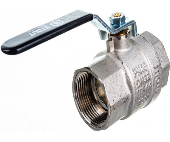 Кран шаровый с фильтром В-В 1&quot;1/4 рычаг STOUT 32824