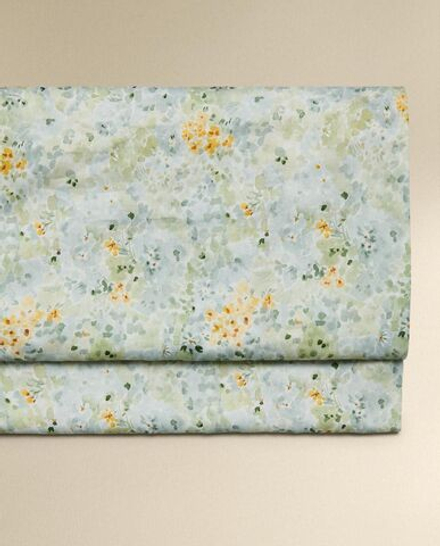 Zara Home - Простыня с изображением цветов, зеленый, 160x280 см