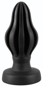 Черная анальная пробка Super Soft Butt Plug - 11,1 см. (Цвет: черный)