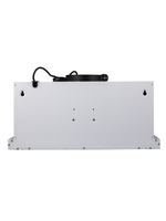 Вытяжка кухонная MACBI Perfa-60G-baf (WHITE) белый, D150мм, 1200м3/ч, полновстраиваемая, мотор 230Ватт, стекло 60см, сенсорное управление + управление жестами