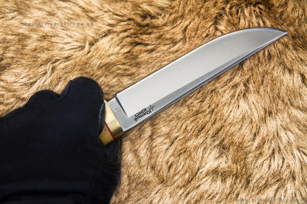 Туристический нож Боровой 440С Карельская Берёза