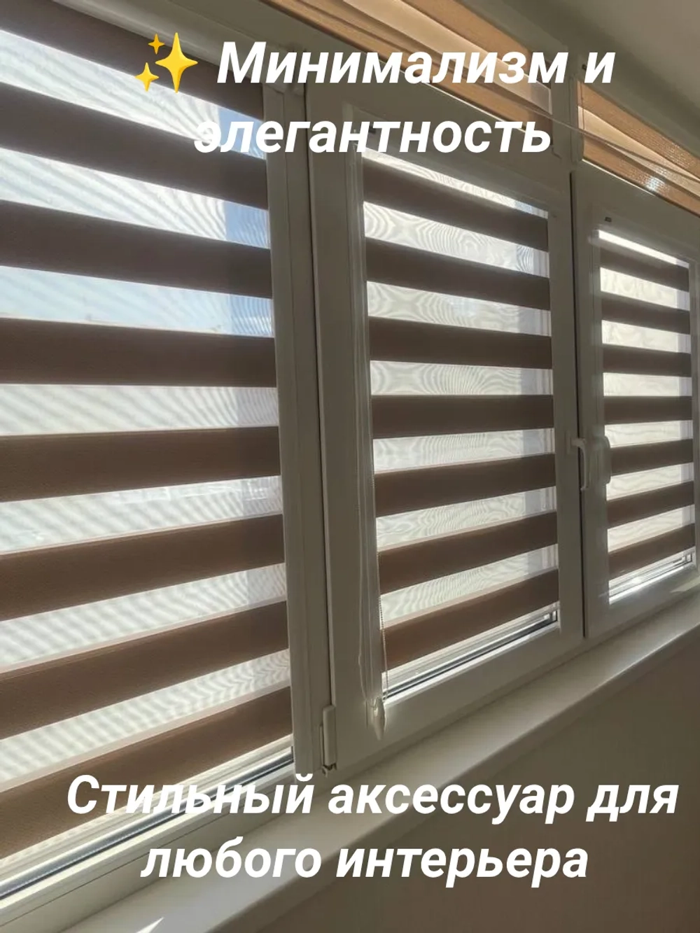 Рулонные шторы День-Ночь 50х130 см