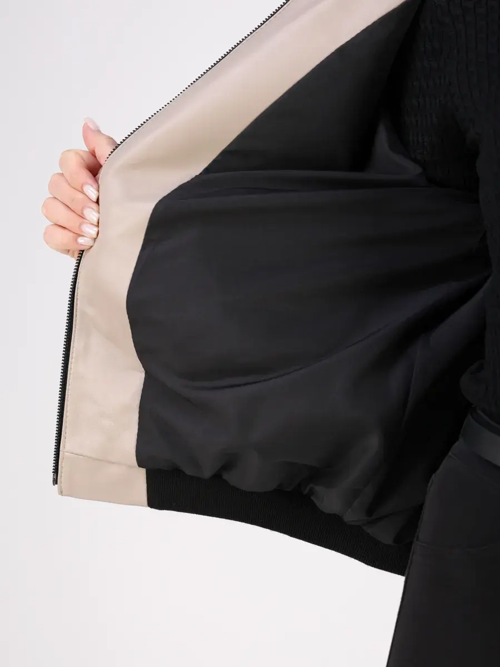 Кожаная куртка демисезонная Турция бомбер