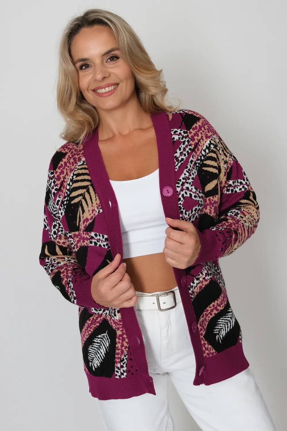 Жакет В 1879/ягодный микс