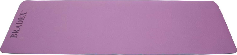 Коврик для йоги и фитнеса 183*61*0,6 TPE двухслойный фиолетовый/голубой