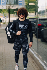 Рашгард Bad Boy Fighter черный/серый камуфляж