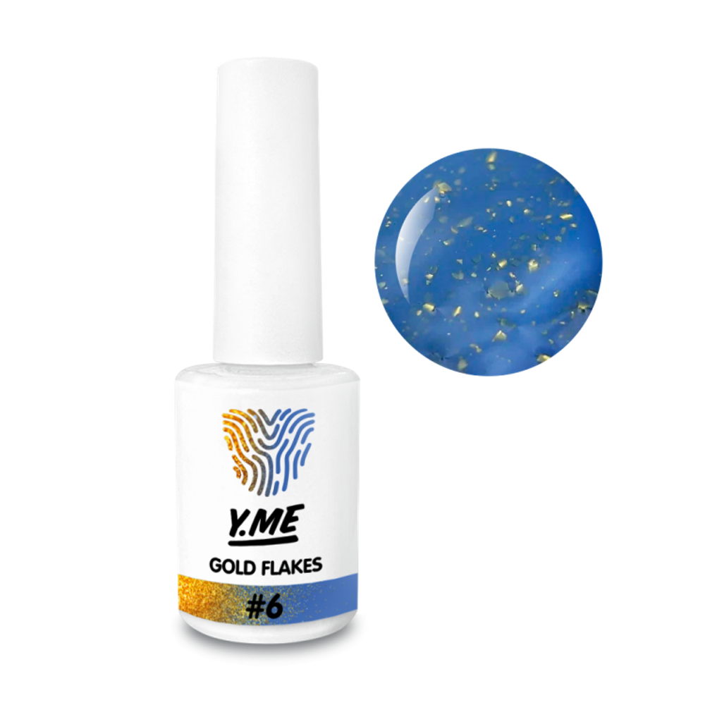 Y.me Гель-лак Gold Flakes 06