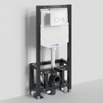 Инсталляция для унитаза WasserKraft Dill 61TLT.010.ME.WH01 с кнопкой белый/хром