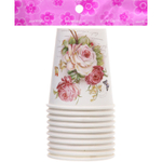 Стакан бумажный 0,2л в наборе 10 шт «Цветы»