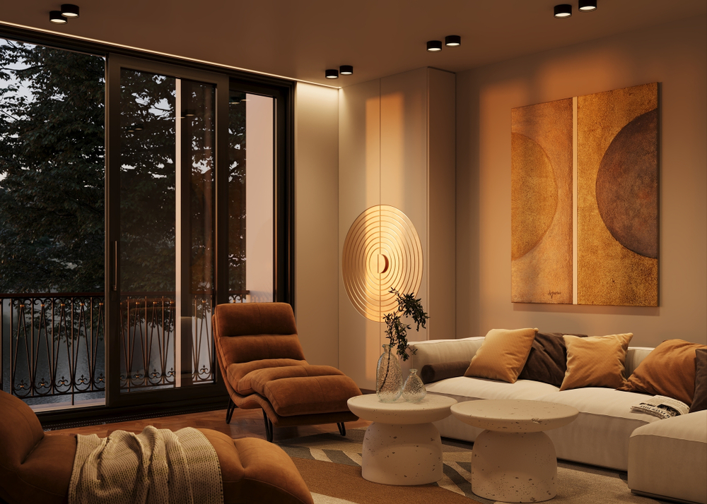 Накладной светодиодный светильник Maytoni Glare C091CL-12W3K-B