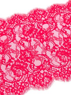 01-45 Кружево шантильи 24 см, красный 100