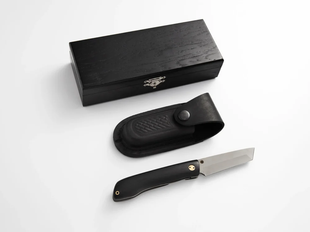 Складной нож "Нокс", сталь Х12МФ, рукоять черный мореный граб