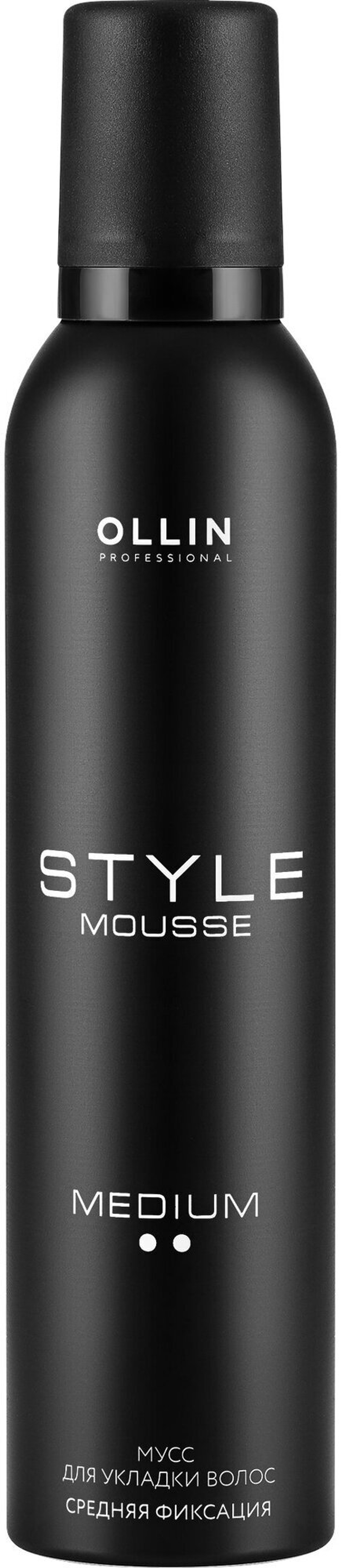 OLLIN STYLE Мусс для укладки волос средней фиксации 250мл/ Mousse Medium Hold