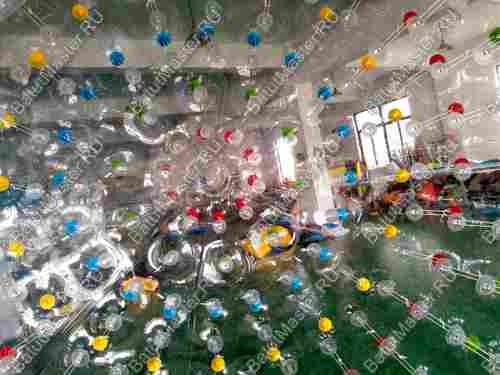 Гидро/аква зорб ТПУ с цветными держателями, диаметр 2.1 м