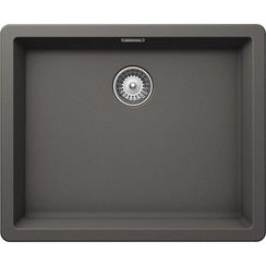 Мойка SCHOCK Greenwich 60 Cristadur (подстольный монтаж) серебристый камень