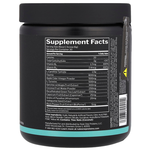 Rule One Proteins, Lean ™, коррекция веса без стимуляции, мандарин и манго, 180 г (6,35 унции)