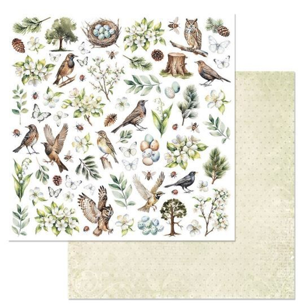 Бумага "На лесной опушке. Картинки" (ScrapMania)