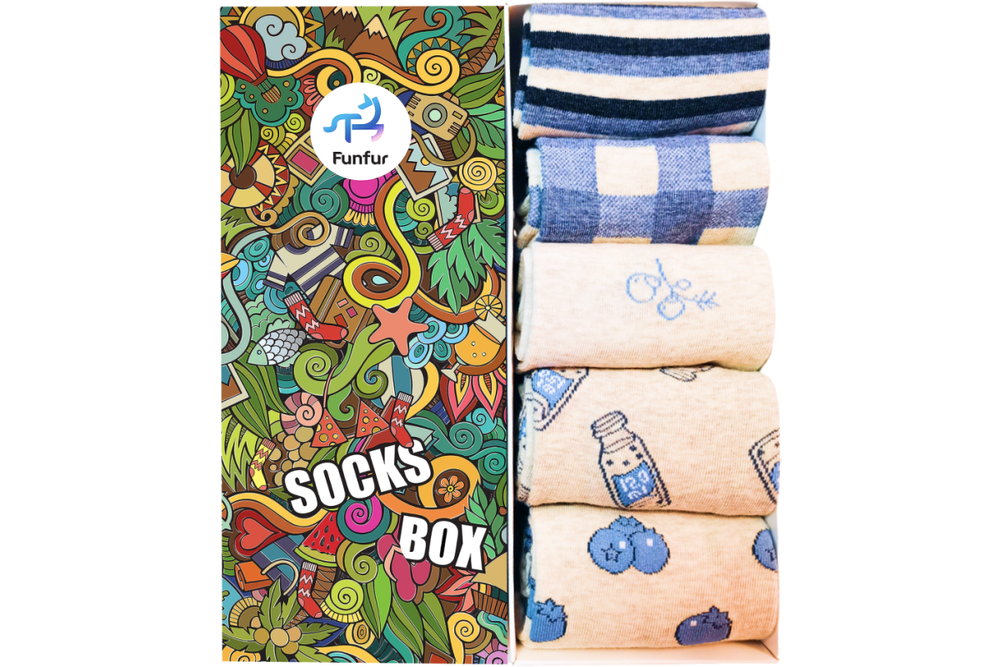 Носки Funfur Blueberry в наборе 5 пар