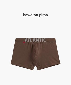 Трусы мужские боксеры Atlantic MH-1196, pima cotton, темно-бежевый