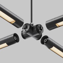 Х-образный вертикальный коннектор для системы с вводом питания Maytoni   CA017TX-P-B