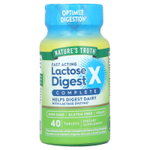 Nature's Truth, Fast Lactose Digest X ™ Complete, 40 таблеток (90 мг на таблетку)