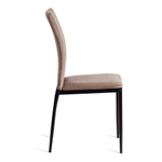 Стул CAPRI (mod. BC565-DC) металл, флок, 43 х 53 х 92 см, Beige (бежевый) HLR8 / черный