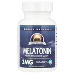 Source Naturals, мелатонин, 60 таблеток